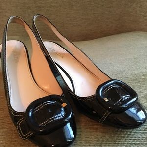 Prada heels with buckle detail